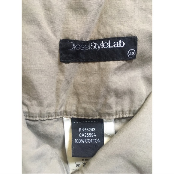 Diesel Style Lab High Waist Cargo Tall Long Pants - Picture 4 of 7